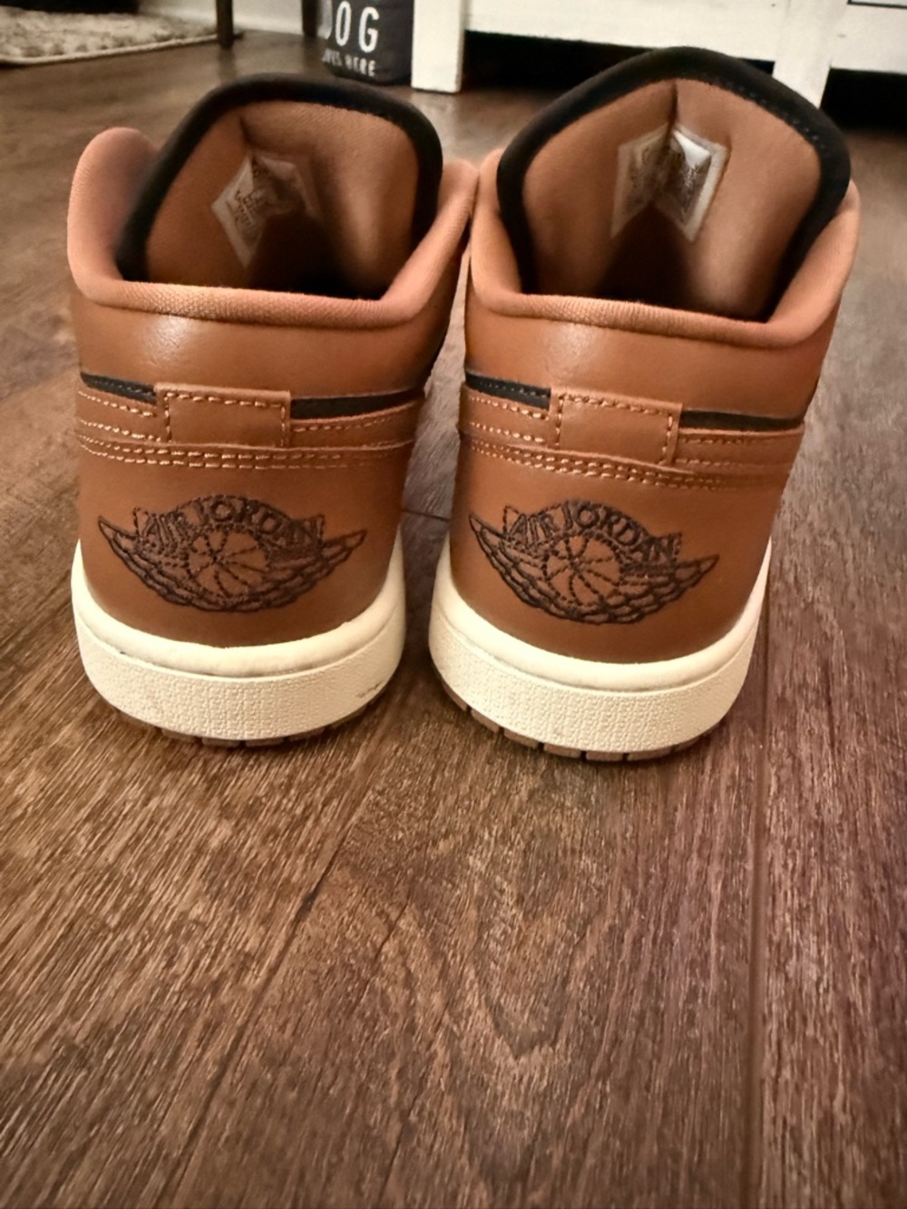 Nike Air Jordan 1 Low Women’s Sneakers - Brown & Black - Picture 3 of 4